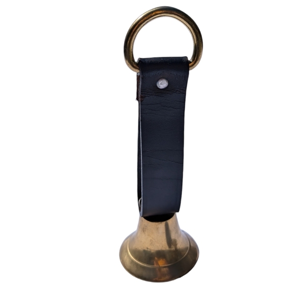 Vintage Other - BRASS BELL Mountain Leather Strapped Vintage Christmas Music